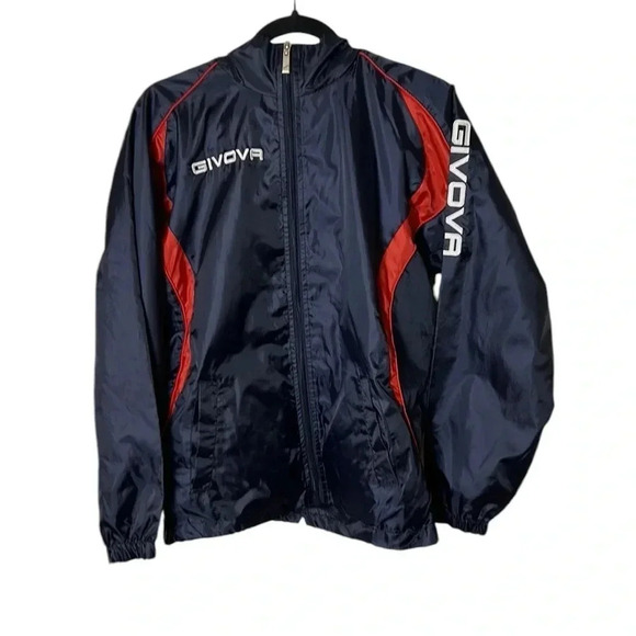Y2K GIVOVA lightweight performance windbreaker jacket,men XS,hidden hood, EC - Picture 7 of 15